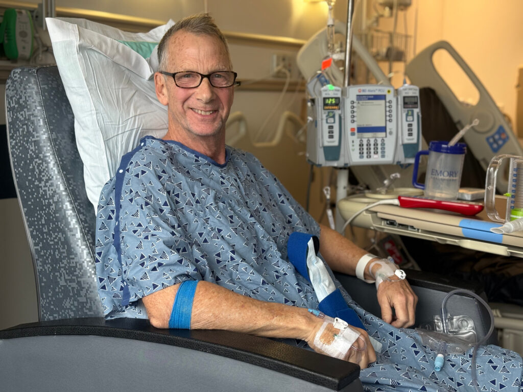 Richard recovering in hospital chari